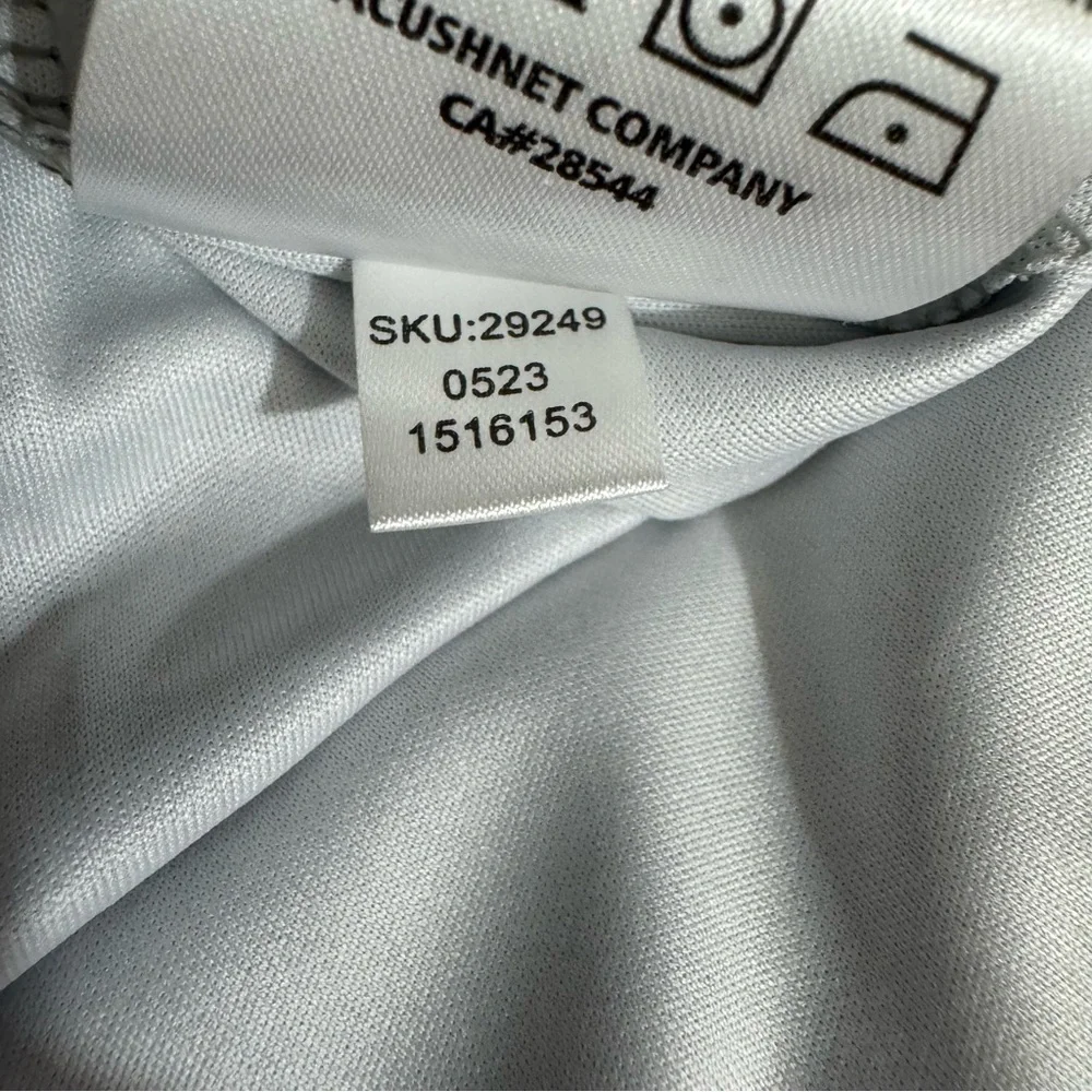 FootJoy Performance Quarter-Zip Sleeveless Golf Vest Gray Pink Chevron Sz XL NEW - Picture 6 of 10